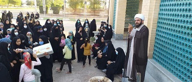 پیاده روی دختران حاج قاسم به مناسبت روز عفاف و حجاب در گتوند برگزارشد